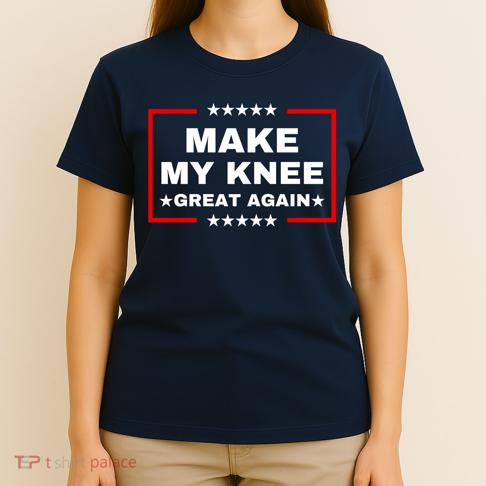 Make My Knee Great Again Funny Trump Injury Recovery Gift T-Shirt