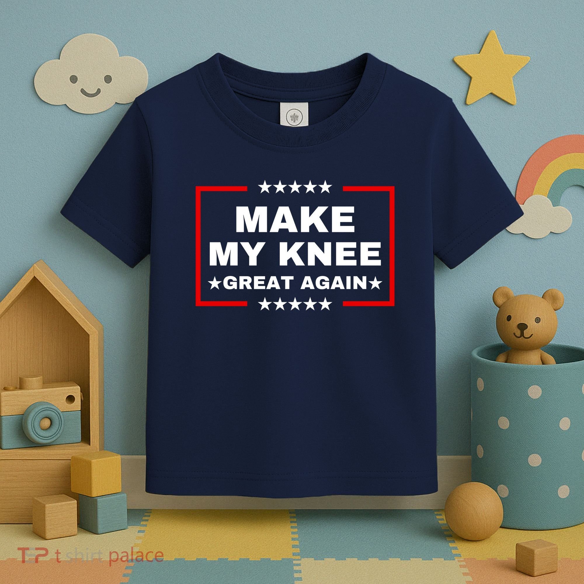 Make My Knee Great Again Funny Trump Injury Recovery Gift Toddler T-Shirt