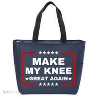 Make My Knee Great Again Funny Trump Injury Recovery Gift Tote Bag thumb 0