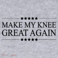 MAKE MY KNEE GREAT AGAIN Funny Surgery Gift Women's Sweatshirt thumb 2