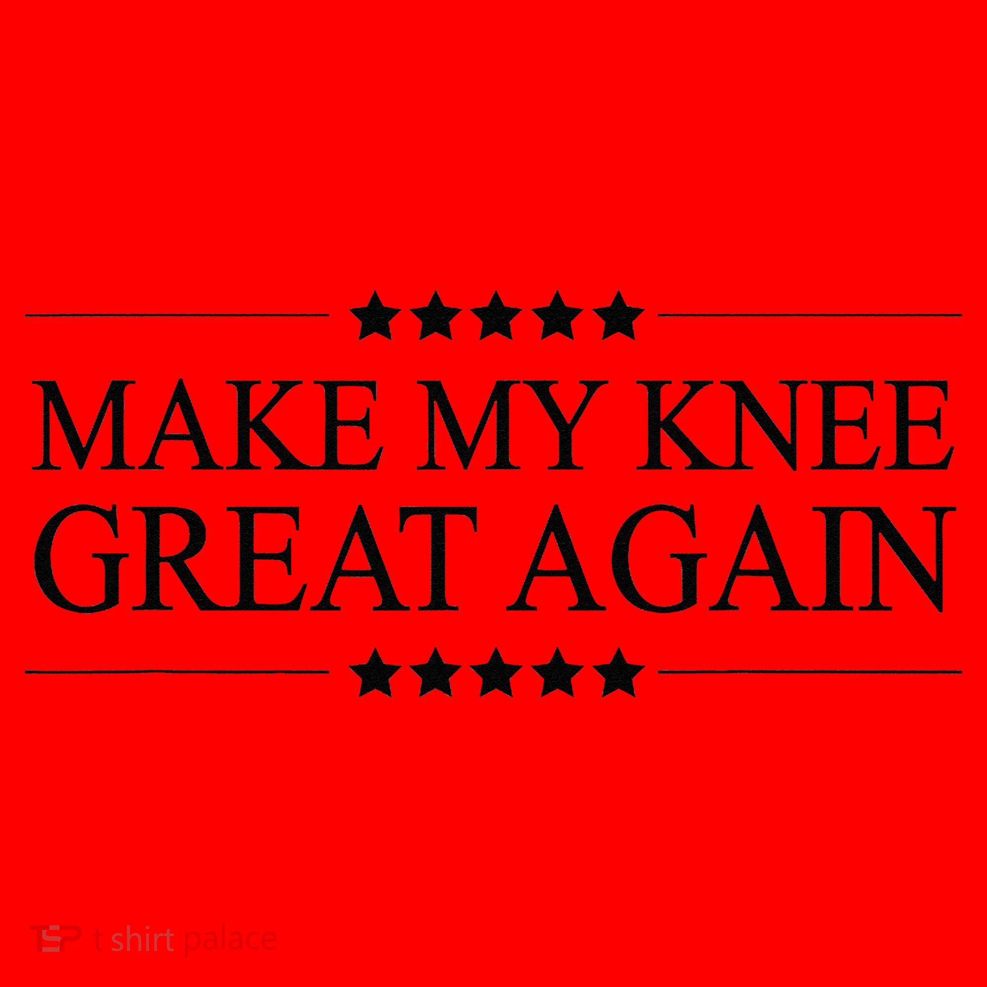 MAKE MY KNEE GREAT AGAIN Funny Surgery Gift Santa Hat