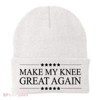MAKE MY KNEE GREAT AGAIN Funny Surgery Gift Beanie thumb 0