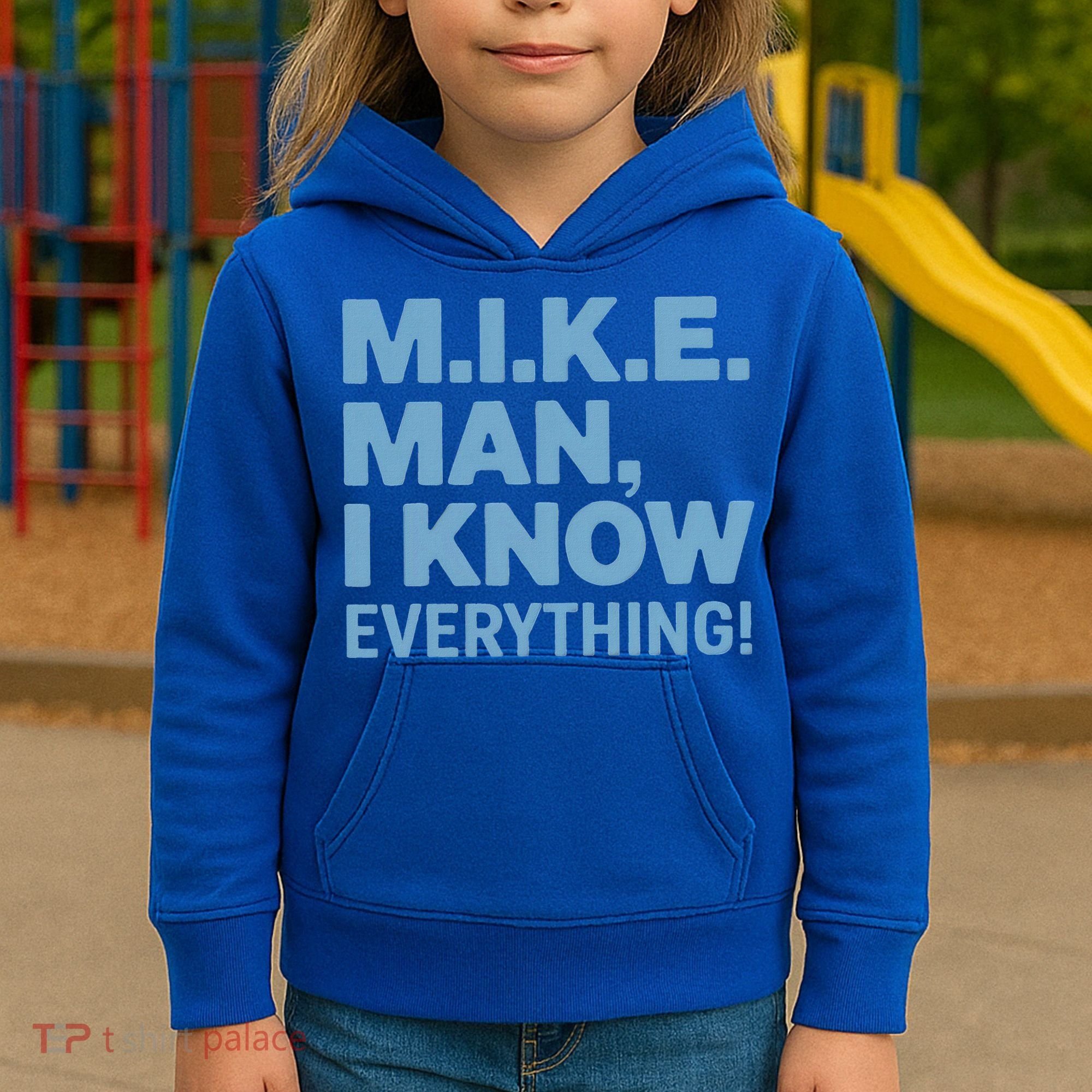 M.I.K.E. Mike Knows Everything Kids Hoodie