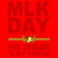 MLK Martin Luther King Jr. His Dream Is My Dream Santa Hat thumb 1