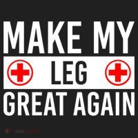 Make My Leg Great Again Broken Leg Meaningful Gift Women's Sweatshirt thumb 2