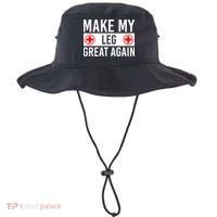 Make My Leg Great Again Broken Leg Meaningful Gift Bucket Hat thumb 0