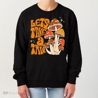 Magic Mushroom Lets Take Trip Psychedelic Rave Trippy Women's Sweatshirt thumb 0