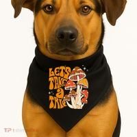 Magic Mushroom Lets Take Trip Psychedelic Rave Trippy USA-Made Doggie Bandana thumb 1