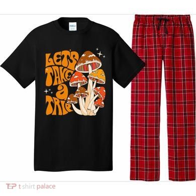 Magic Mushroom Lets Take Trip Psychedelic Rave Trippy Pajama Set