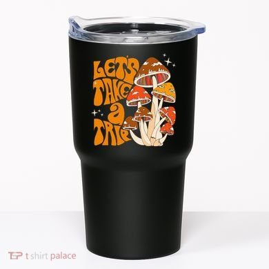 Magic Mushroom Lets Take Trip Psychedelic Rave Trippy Tumbler