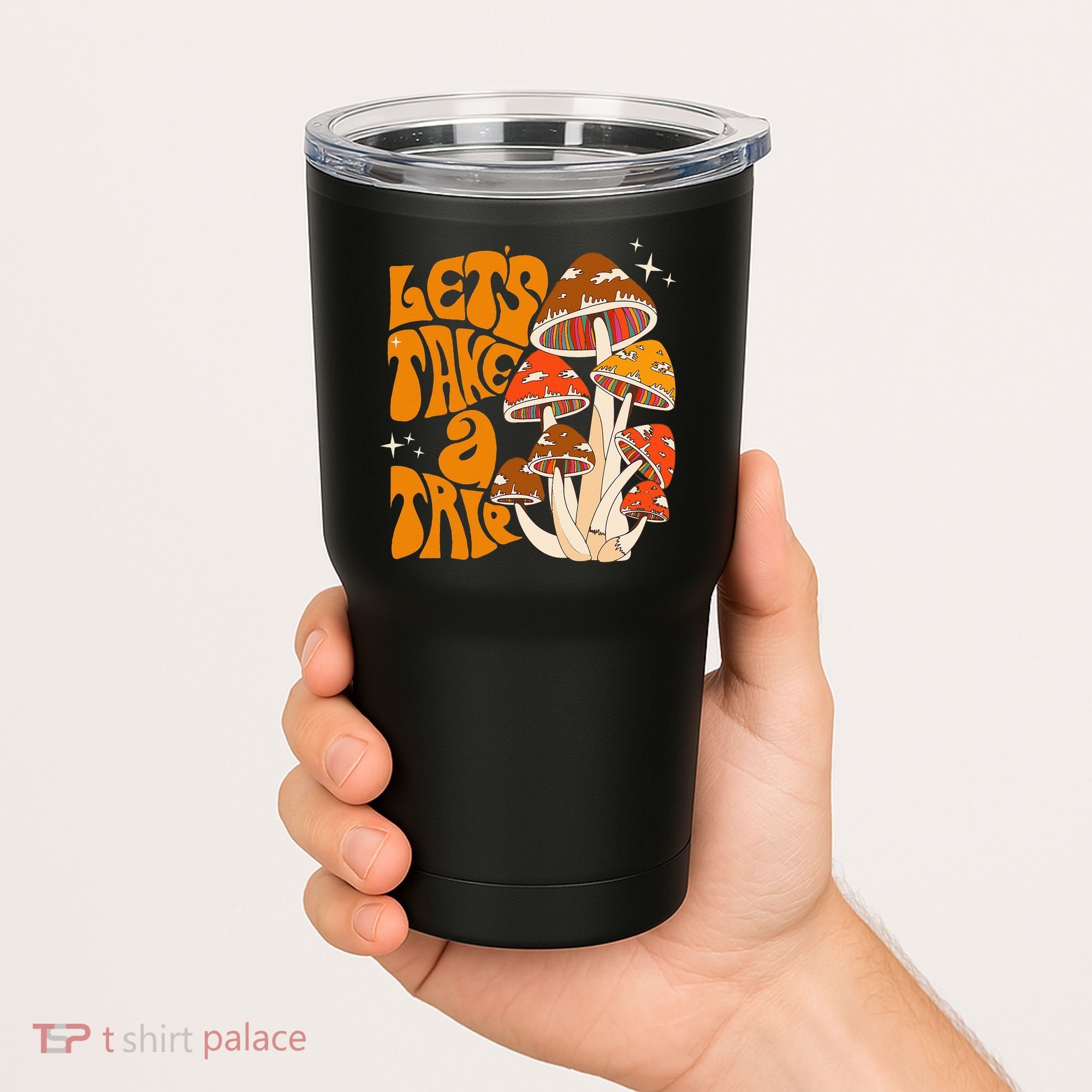 Magic Mushroom Lets Take Trip Psychedelic Rave Trippy Tumbler