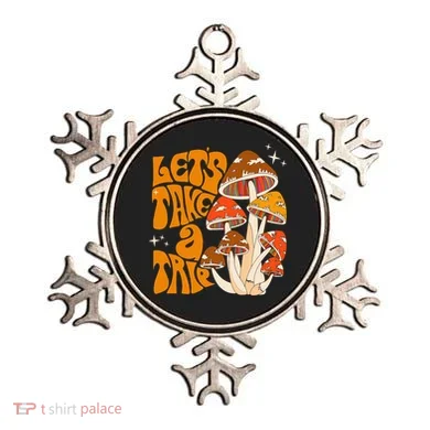 Magic Mushroom Lets Take Trip Psychedelic Rave Trippy Ornament