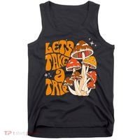 Magic Mushroom Lets Take Trip Psychedelic Rave Trippy Tank Top thumb 0