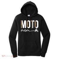 Moto Mom Leopard Motocross Mom Motocross Mother Cool Gift Women's Hoodie thumb 0