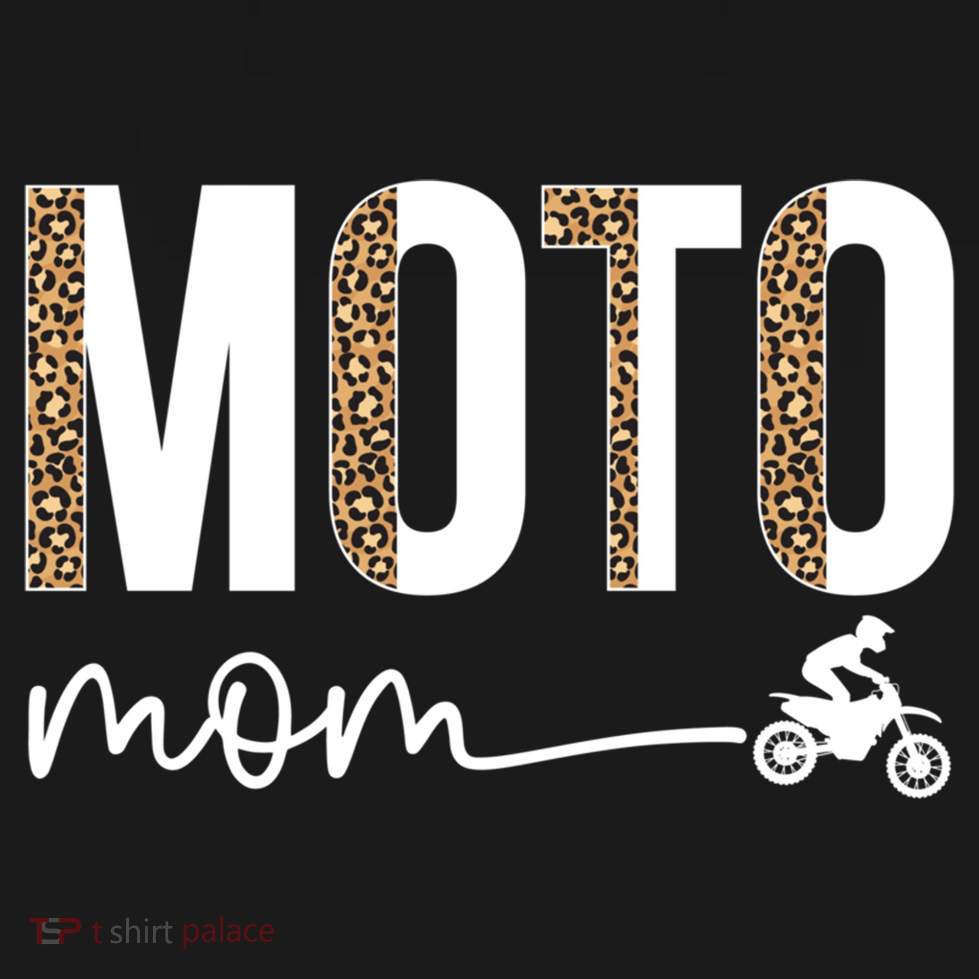 Moto Mom Leopard Motocross Mom Motocross Mother Cool Gift Women's Hoodie