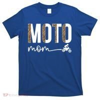 Moto Mom Leopard Motocross Mom Motocross Mother Cool Gift T-Shirt thumb 0