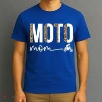Moto Mom Leopard Motocross Mom Motocross Mother Cool Gift T-Shirt thumb 3
