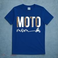 Moto Mom Leopard Motocross Mom Motocross Mother Cool Gift T-Shirt thumb 5