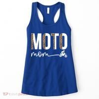 Moto Mom Leopard Motocross Mom Motocross Mother Cool Gift Women's Tank Top thumb 0