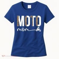 Moto Mom Leopard Motocross Mom Motocross Mother Cool Gift Women's T-Shirt thumb 0