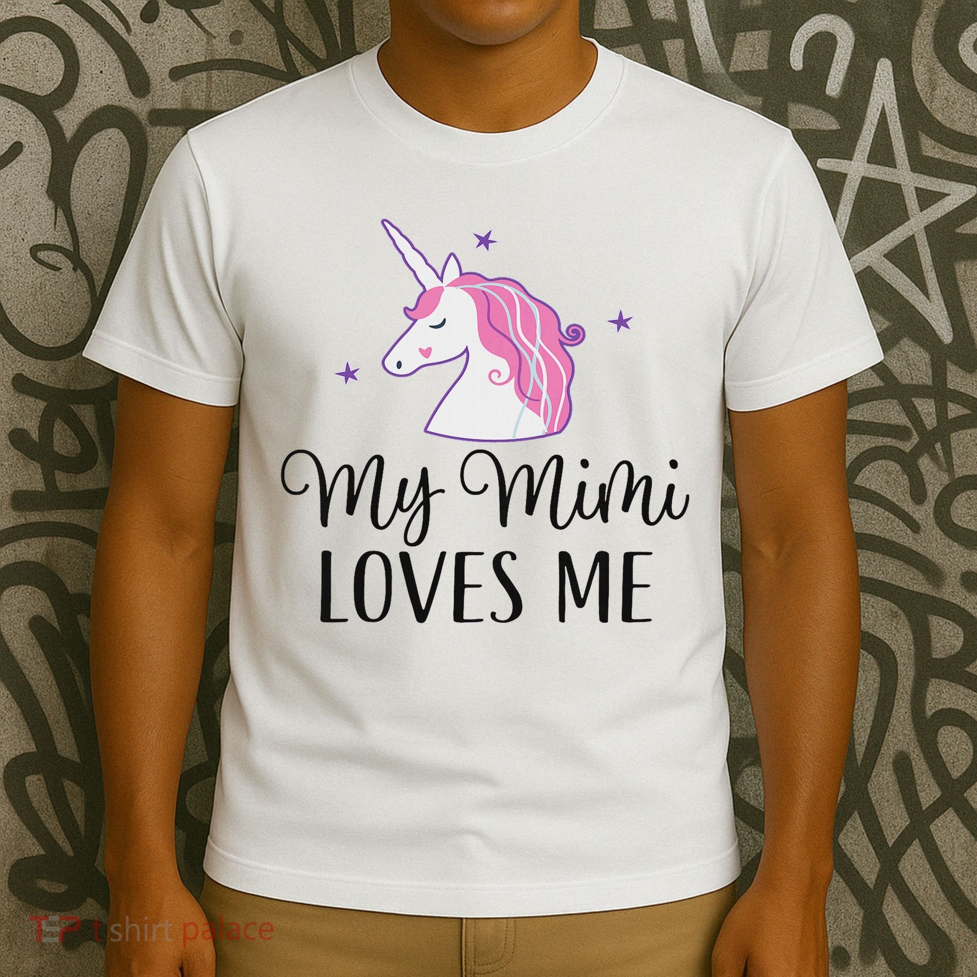 My Mimi Loves Me Girl Unicorn Granddaughter T-Shirt