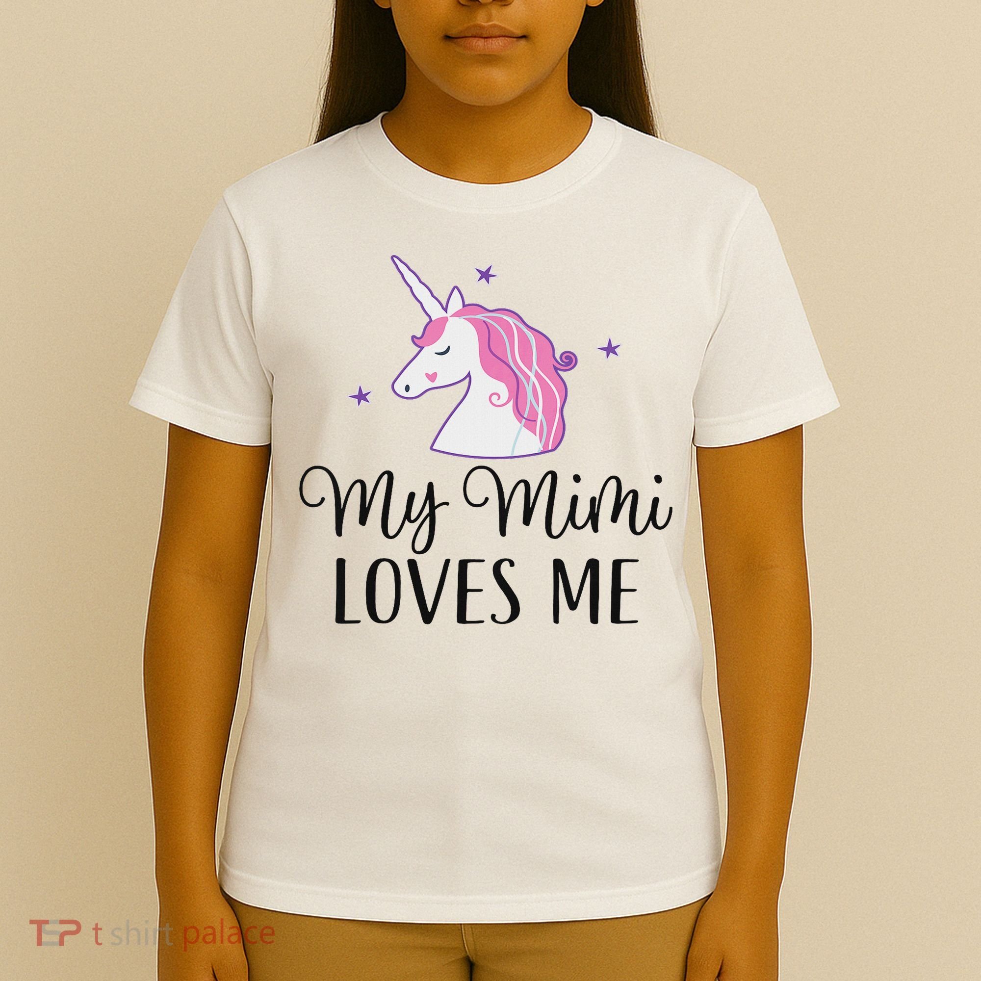 My Mimi Loves Me Girl Unicorn Granddaughter T-Shirt
