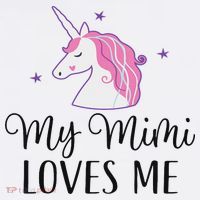 My Mimi Loves Me Girl Unicorn Granddaughter T-Shirt thumb 7