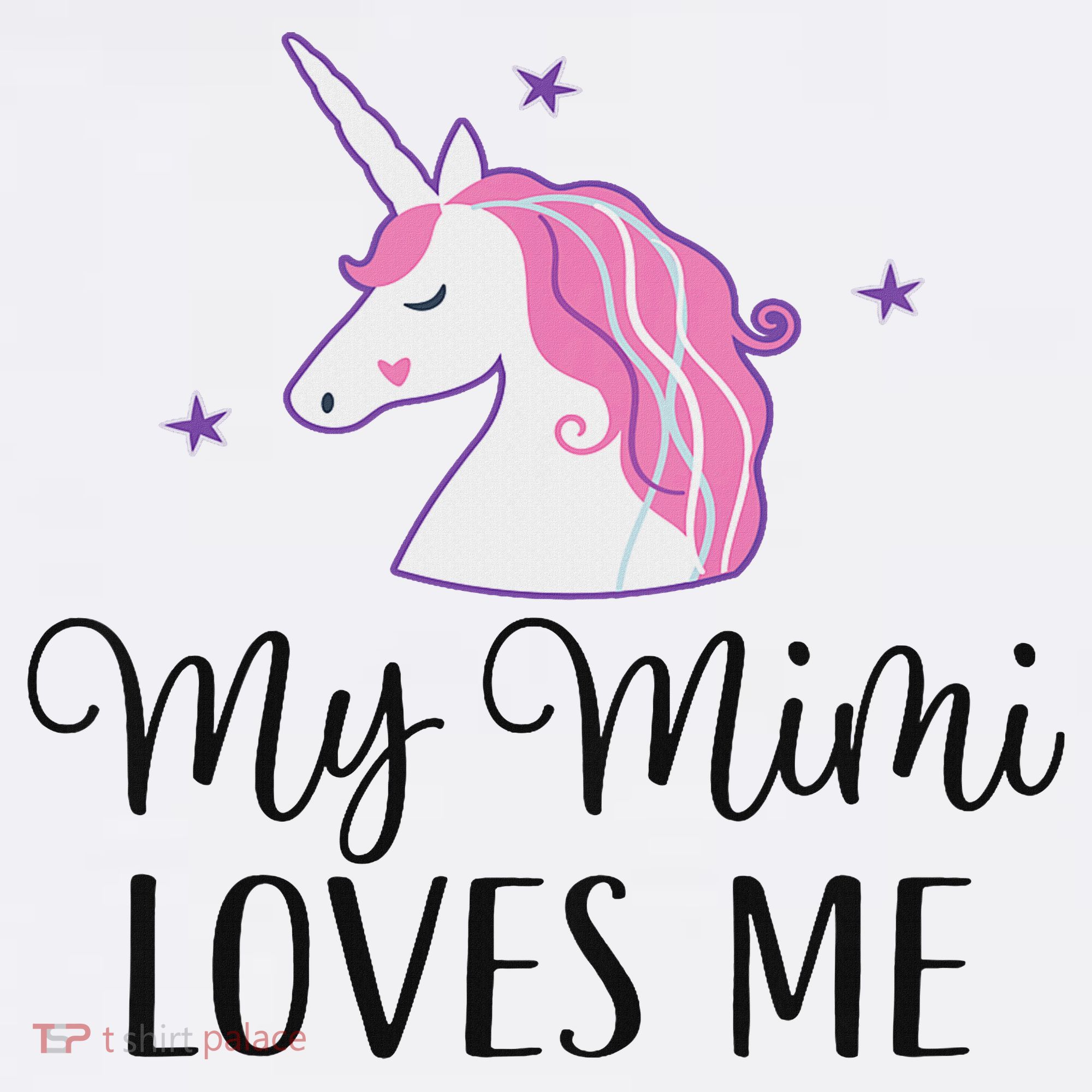 My Mimi Loves Me Girl Unicorn Granddaughter Women's Hoodie