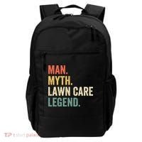 Man Myth Lawn Care Legend Funny Mowing Gardener Dad Retro Backpack thumb 0