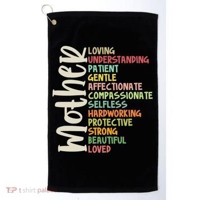 Mother Meaning Loving Gift Golf Towel