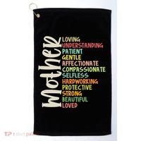Mother Meaning Loving Gift Golf Towel thumb 0