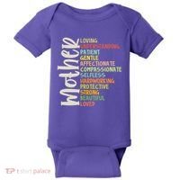 Mother Meaning Loving Gift Baby Bodysuit thumb 0