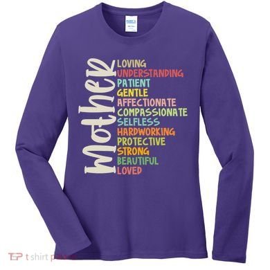 Mother Meaning Loving Gift Women's Long Sleeve Shirt