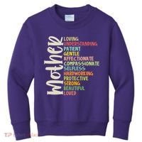 Mother Meaning Loving Gift Kids Sweatshirt thumb 0