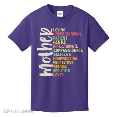 Mother Meaning Loving Gift Kids T-Shirt