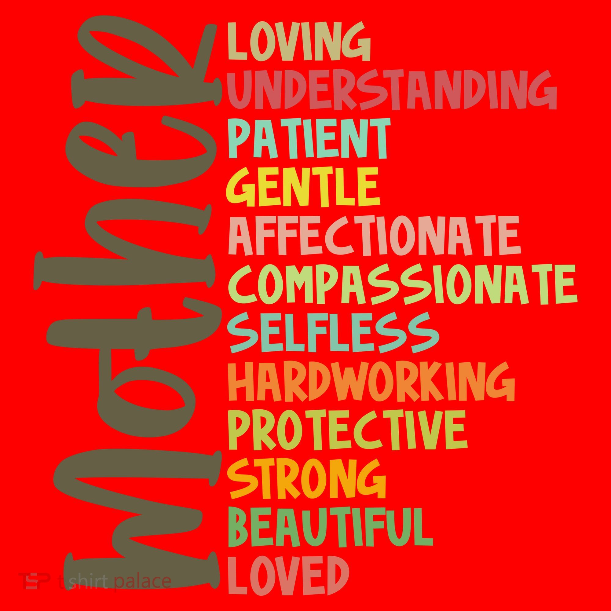 Mother Meaning Loving Gift Santa Hat