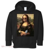 Modern Mona Lisa Tongue Ring Toddler Hoodie thumb 0