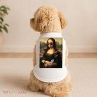 Modern Mona Lisa Tongue Ring Doggie Tank thumb 2