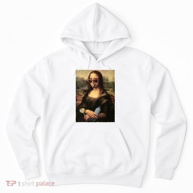 Modern Mona Lisa Tongue Ring Hoodie