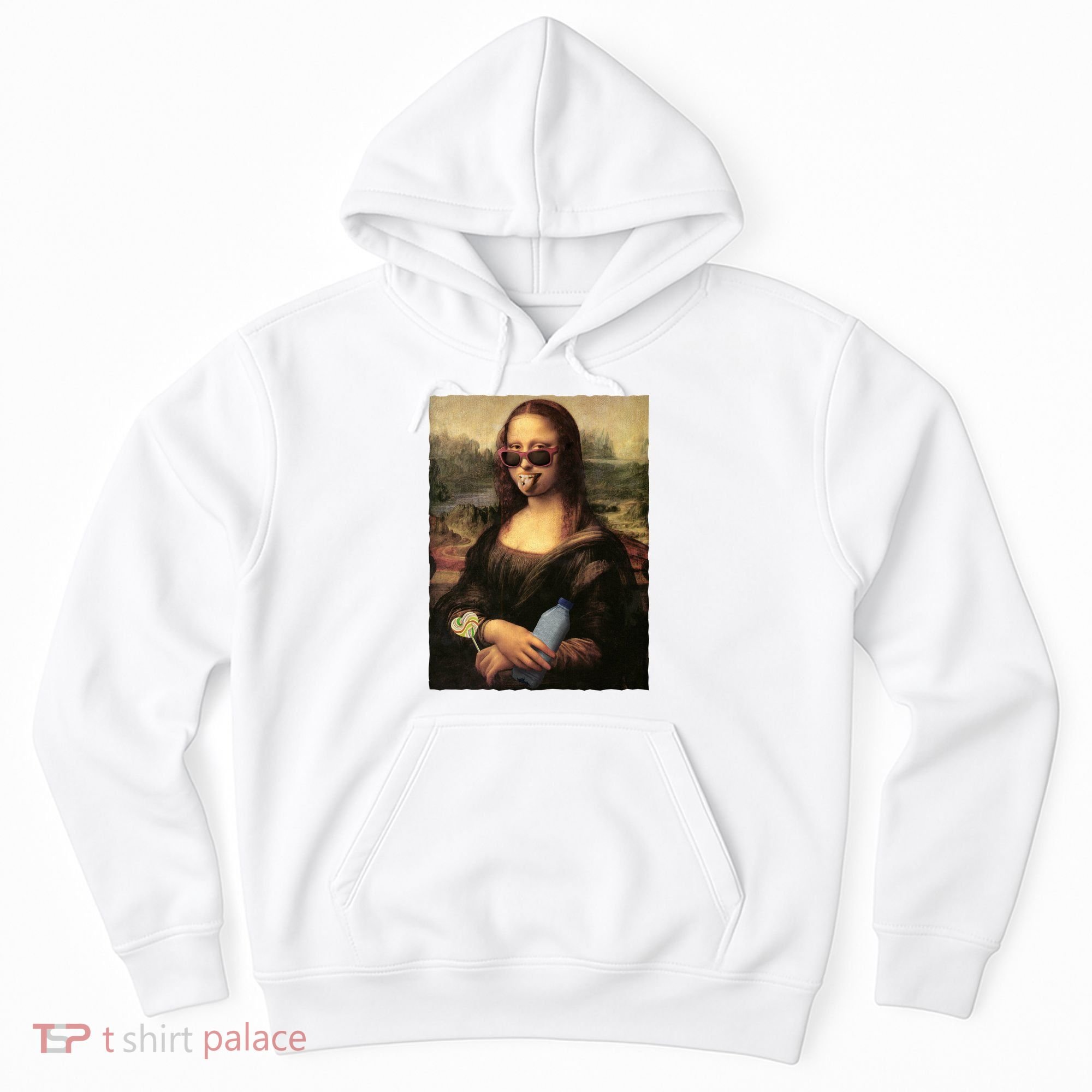 Modern Mona Lisa Tongue Ring Hoodie