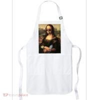 Modern Mona Lisa Tongue Ring Apron thumb 0