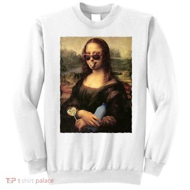 Modern Mona Lisa Tongue Ring Sweatshirt