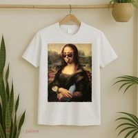Modern Mona Lisa Tongue Ring T-Shirt thumb 2