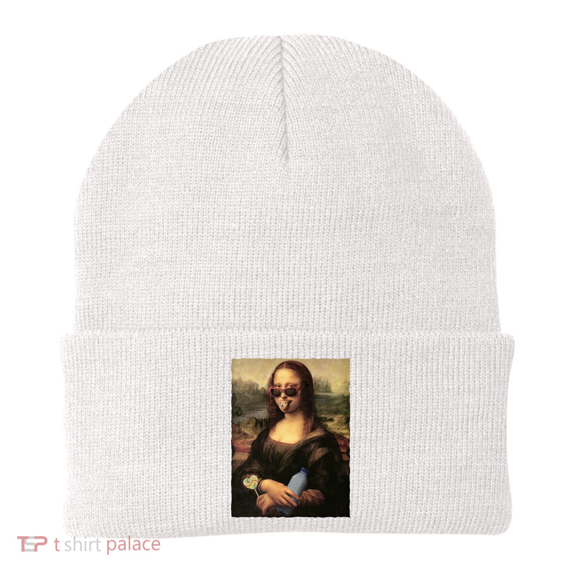 Modern Mona Lisa Tongue Ring Beanie