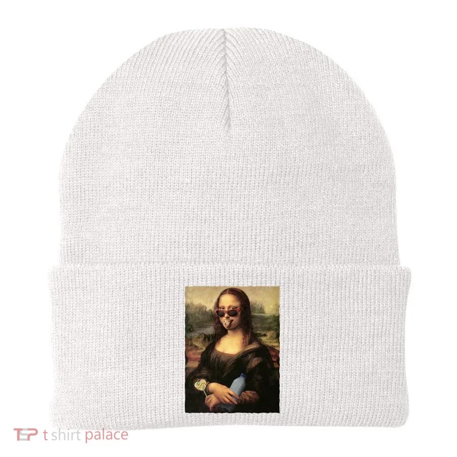 Modern Mona Lisa Tongue Ring Beanie