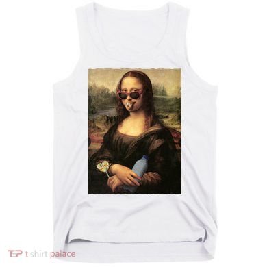 Modern Mona Lisa Tongue Ring Tank Top