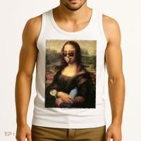 Modern Mona Lisa Tongue Ring Tank Top thumb 3