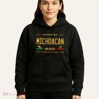 Michoacan Mexico License Plate Aesthetic Michoacan Hoodie thumb 5