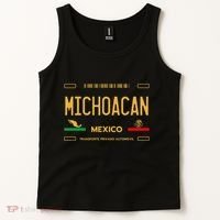 Michoacan Mexico License Plate Aesthetic Michoacan Tank Top thumb 2