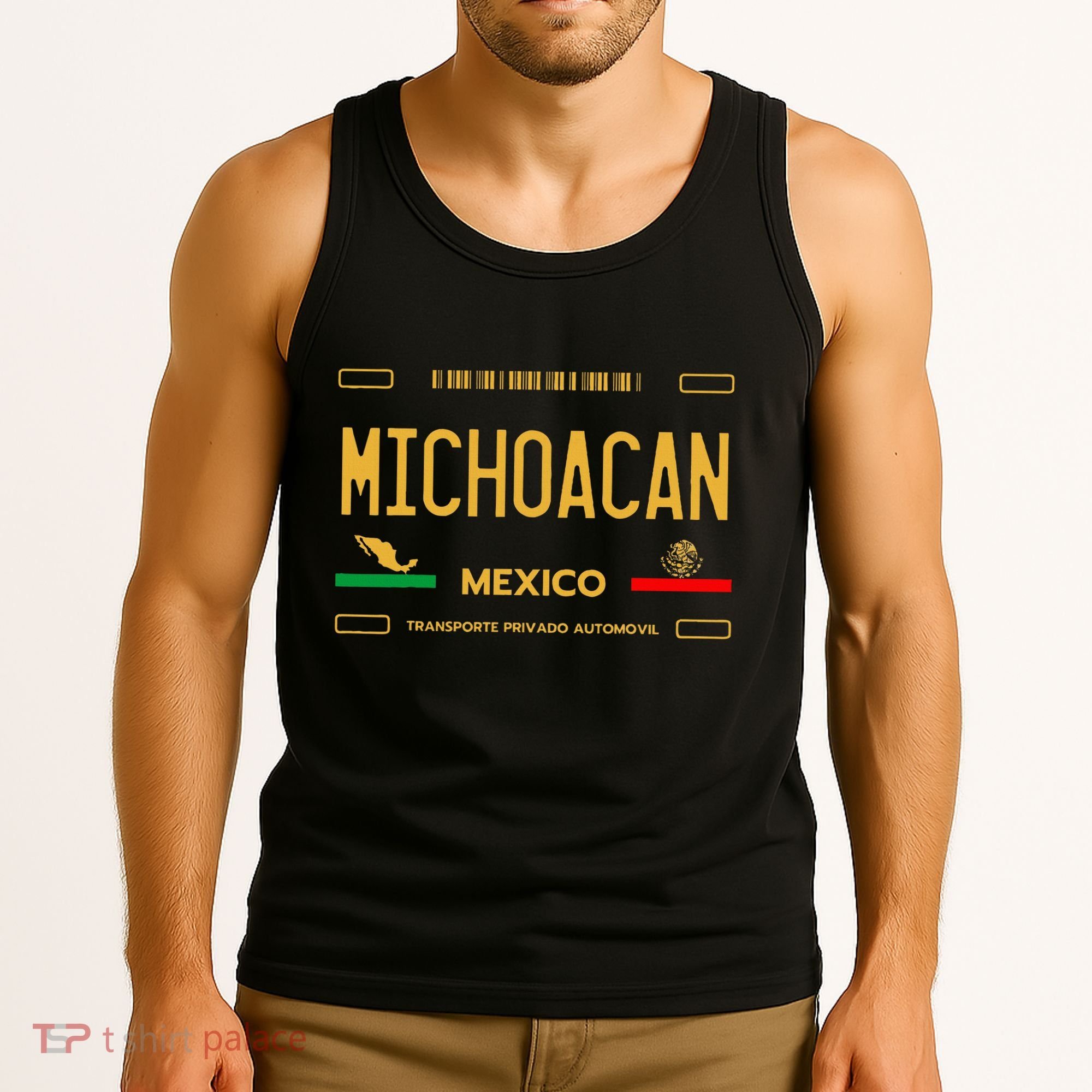 Michoacan Mexico License Plate Aesthetic Michoacan Tank Top